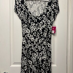 SO Black and White Mini Dress